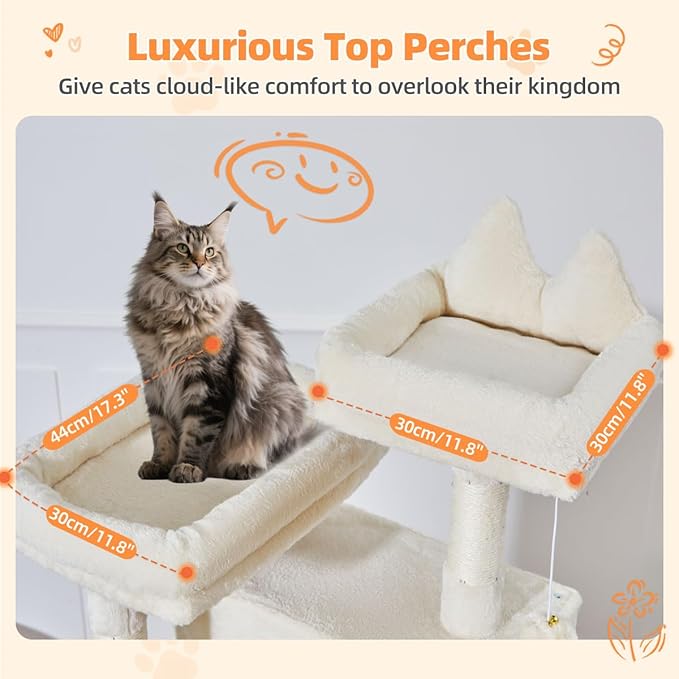 Taoqimiao Cat Tree 71-Inch, Cat Tower - Image 7