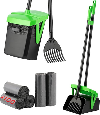 Pooper Scooper Swivel Bin & Rake by FUSBUNTY