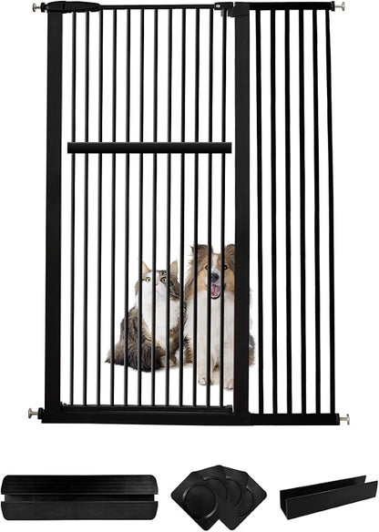 Lumizone Extra Tall Pet Gate 55.12" High Pressure Mounted 42.52"-46.64" Extra by Lumizone