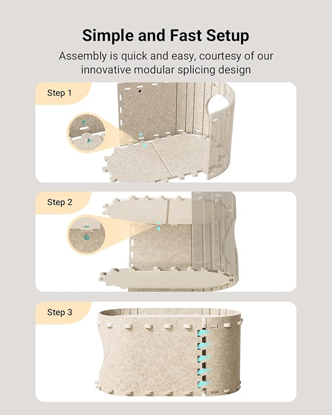 DownyPaws Cat House for Indoor Cats, Cat Bed Cave for Multiple & Large Cats Up - Image 8