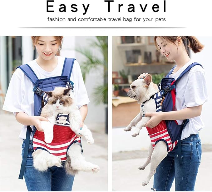 Dog Carrier Backpack, Pet Front Carrier Backpack Legs Out Dog Chest Carrier - Image 8