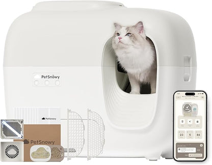 PetSnowy Self-Cleaning Automatic Cat Litter Box by PetSnowy