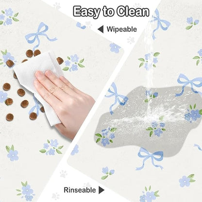 Dog Food Mat for Pet Cat Food Mat, Non-Slip Cat Pet Feeding Mats for Floor - Image 7
