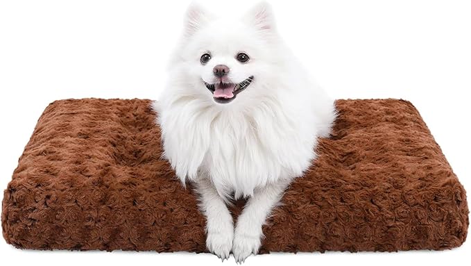 KSIIA Washable Dog Bed Deluxe Plush Dog Crate Beds Comfy Kennel Pad Anti-Slip by KSIIAPetProducts