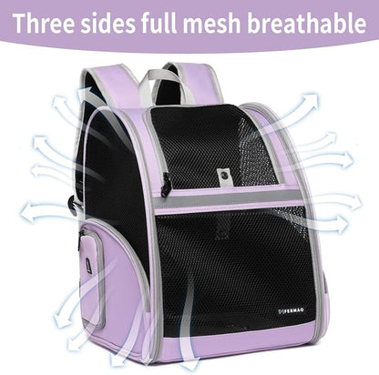 Cat Backpack Carrier for Small Dogs and Medium cat Puppy Kitten Bunny Pet - Image 4