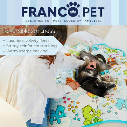 Franco Pet Care Bears Super Soft Cozy Waterproof Sherpa-Backed Blanket Throw - Image 5