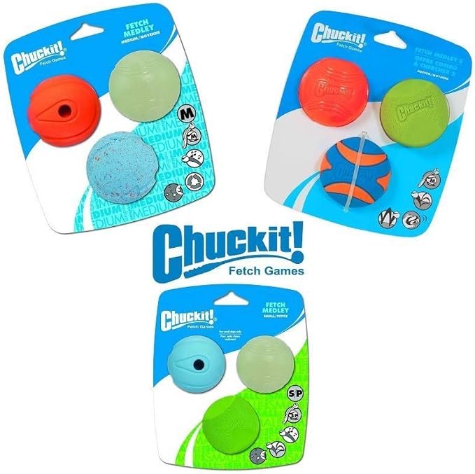 Chuckit Gen 1 Fetch Pack Dog Balls - Image 10