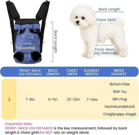 Dog Backpack Carrier, Front Pocket - Image 2