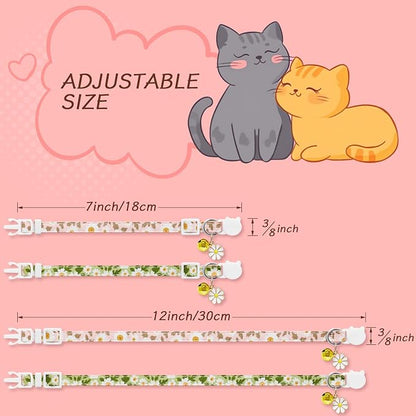 4 Pack Cotton Breakaway Cat Collar - Image 5