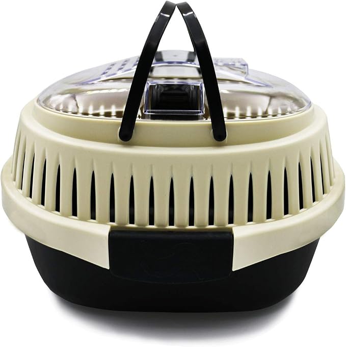 Black Travel Small Animals Hamster Hedgehog Guinea Pig Cage Carrier - Image 2