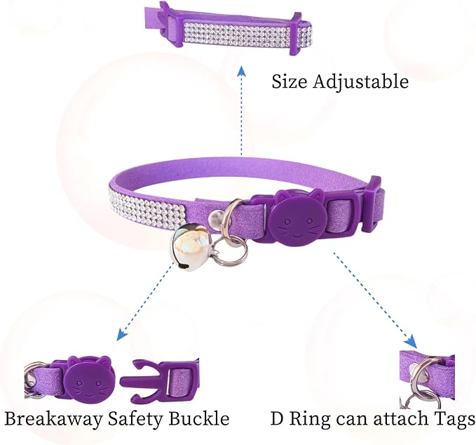 Rhinestone Cat Collar Breakaway Safety Buckle - Image 2