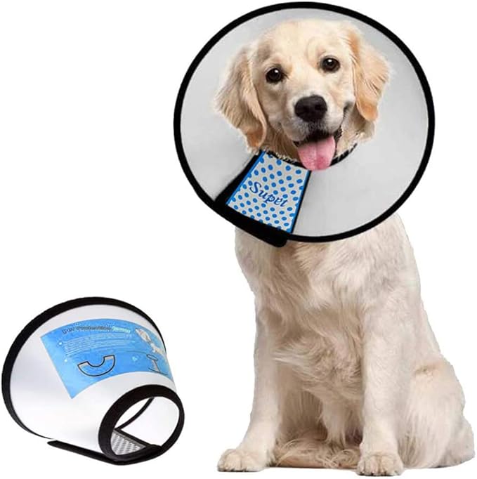 Supet Dog Cone Collar Adjustable After Surgery, Comfortable Pet Recovery Collar by Supet