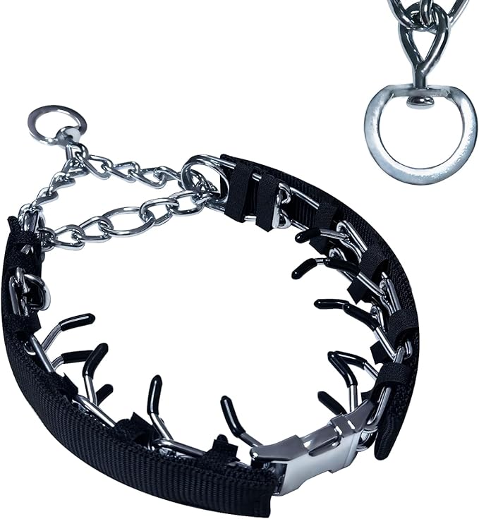 Prong Training Collar for Dogs, Rotating Ring Welding, Adjustable Dog Training by HAESINPAfunwithfashion