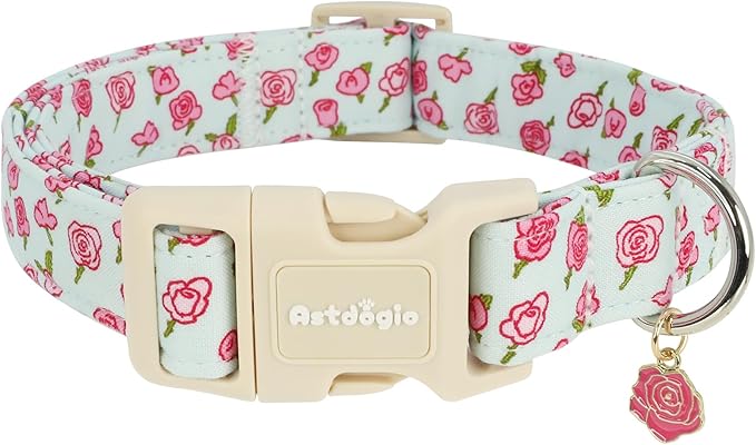 Dog Collar for Large Dogs, Spring &Summer Theme Blue Large Dog Collars by Unknown