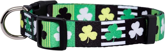 Native Pup St Patricks Dog Collar- Saint Patrick Green Shamrock Pet Collars- - Image 2
