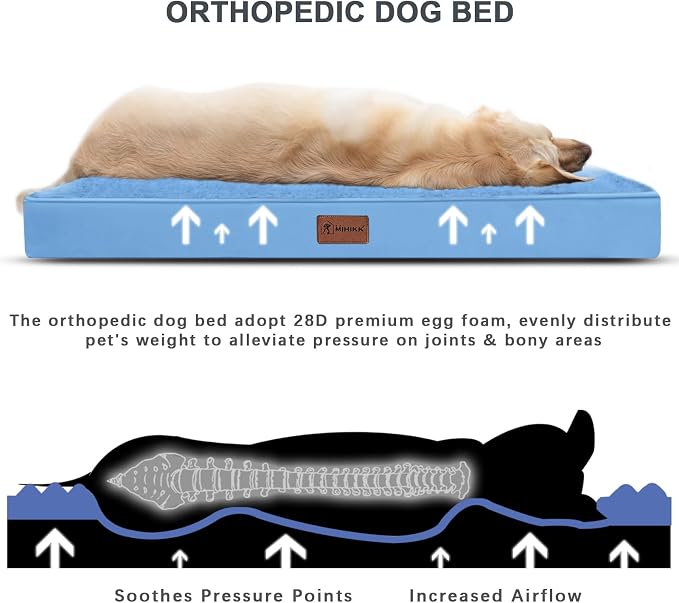 MIHIKK Waterproof Dog Bed Medium Size Dog Orthopedic Pet Beds - Image 2