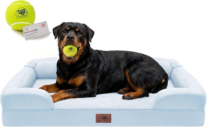 Orthopedic Dog Bed for Extra Large Dogs, XXL Waterproof Egg Crate Memory Foam by FollowSongPuppy