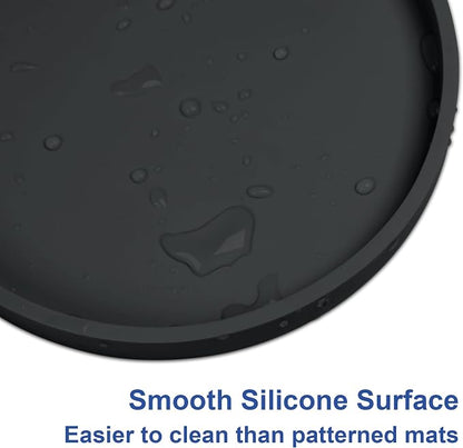 Arespark Pet Silicone Food Mat, Round Eating Tray - Image 6