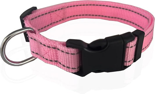 Adjustable Nylon Dog Collar, Reflective Collar 1 Inch 3/4 Inch 5/8 Inch Wide by TAIDA