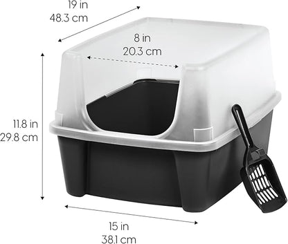IRIS USA Large Cat Litter Box - Image 2
