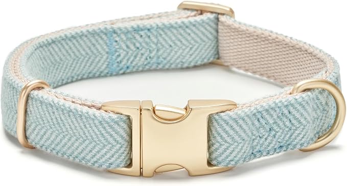 Soft Cotton Hemp Dog Collar by YUDOTE