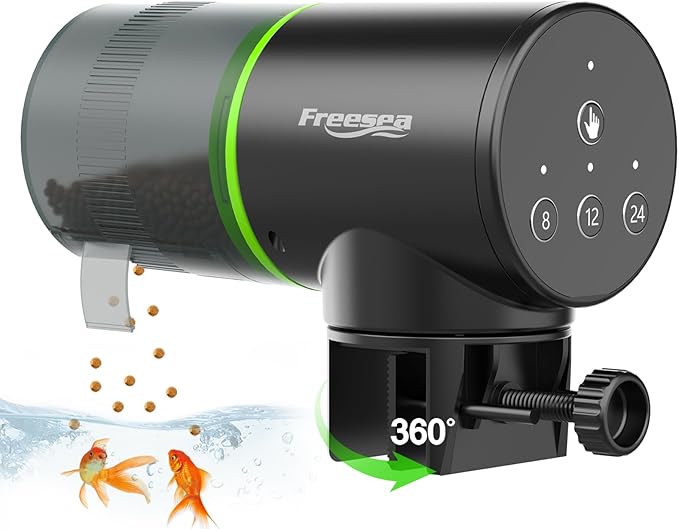 FREESEA Automatic Fish Feeder for Aquarium: Auto Fish Food Dispenser by FREESEA