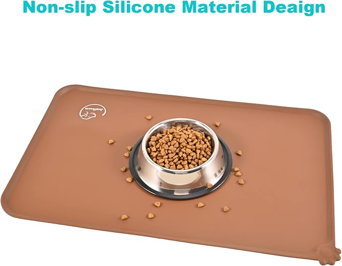 Silicone Waterproof Dog Cat Pet Feeding Mats, Non Slip, Easy Clean Pet Dog Cat - Image 5