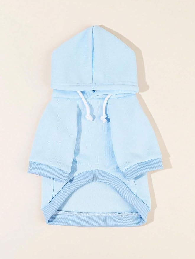QWINEE Basic Dog Hoodie Sweatshirt Puppy Sweater Warm Cat Costumes Pet Clothes - Image 4