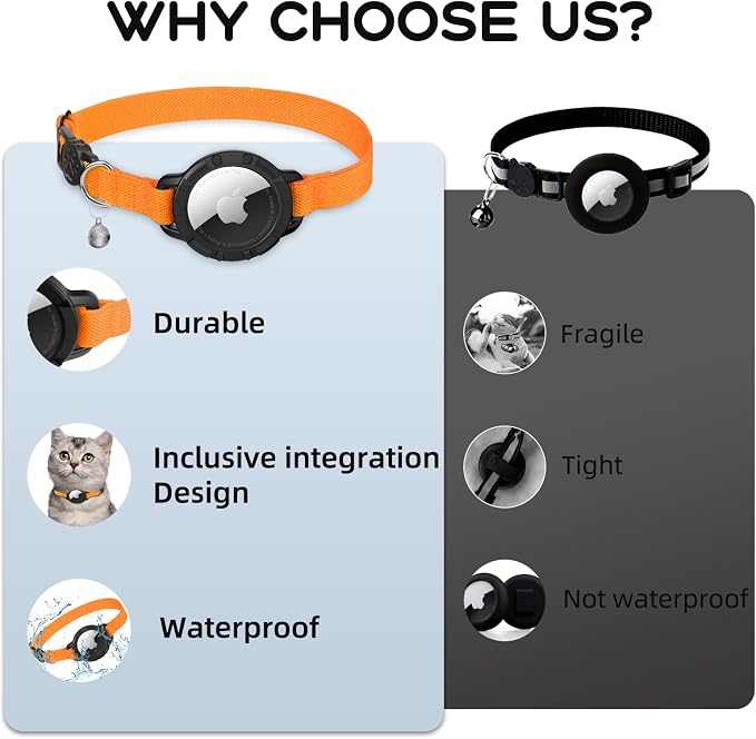 AirTag Cat Collars, Stretchy Collar - Image 7