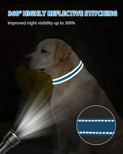 Joytale Large Dog Collar, Reflective and Adjustable Nylon Pet Collar - Image 5