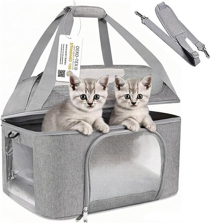 Large Cat Carrier Soft Side Pet Carrier by Bejibear