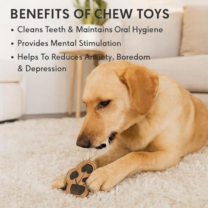 Natural Jute Dog Chew Toy – Tough & Durable Plant-Shaped Puppy Toy, Safe - Image 3