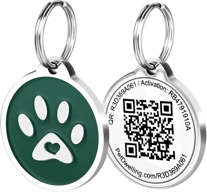 Pet Dwelling QR Pet Tag – Easy Scan Instant Location Alerts, Online Pet Profile by PetDwellingSmartQRPetIDTags