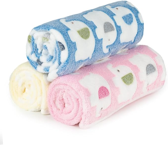 Dono 1 Pack 3 Dog Blankets, Soft Fluffy Fleece Pet Blanket Warm Sleep Mat Paw - Image 3
