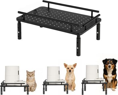 Raised Pet Feeder Stand for Cats & Dogs Neck Health, Metal Holder for Pet by Unknown