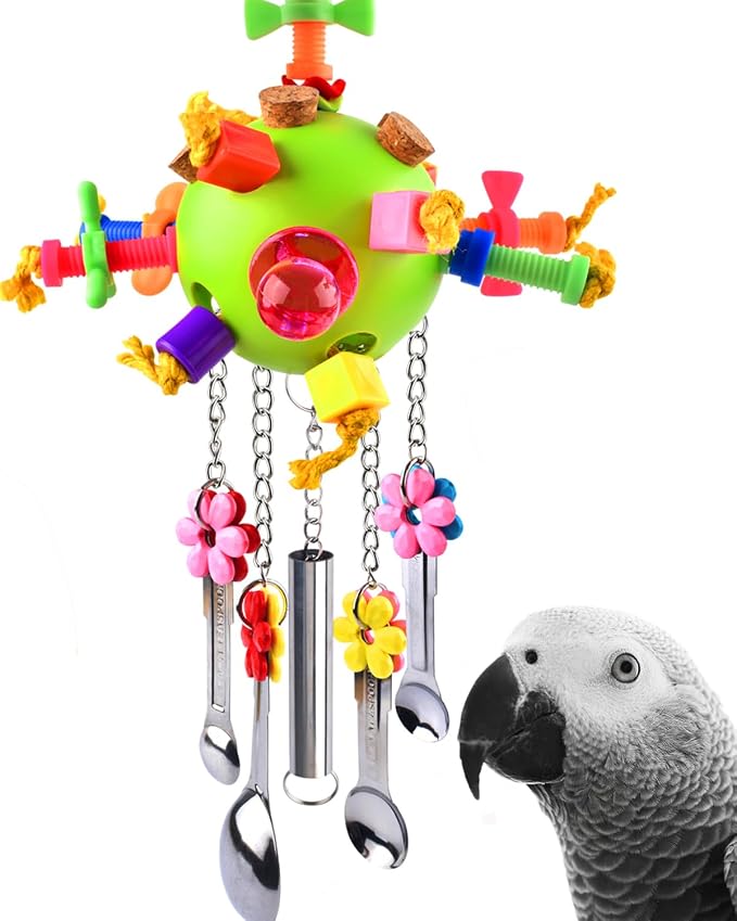 KATUMO Bird Toys, Parrot Pull Spoons Toys by KATUMO