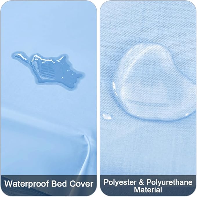 DUJUIKE Waterproof Bed Cover for Dog and Cats, Pet Hair Resistant Bed Sheet - Image 2