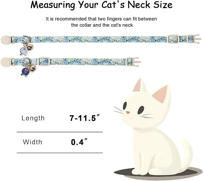 2 Pack Spring Summer Cat Collars - Image 4