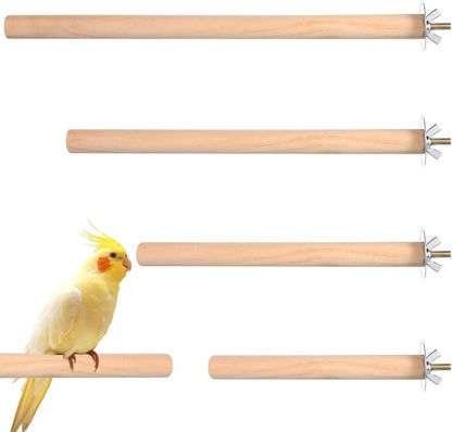 Bird Perch Wooden Parrot Perchs Stand, Small Parakeets by Unknown