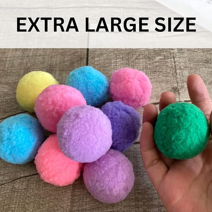 Premium Soft Pom Pom Balls for Kittens - Image 3
