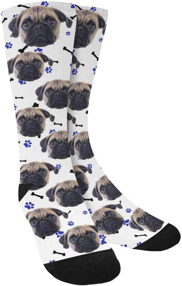 Custom Face Socks, Personalized Dog Lover Pet Photo Picture on Socks Unisex by Enjoy-yjl