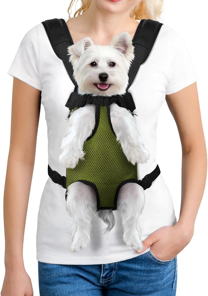 YUDODO Pet Dog Carrier Backpack Adjustable Dog Front Carrier, Legs Out Easy-Fit by YUDODO