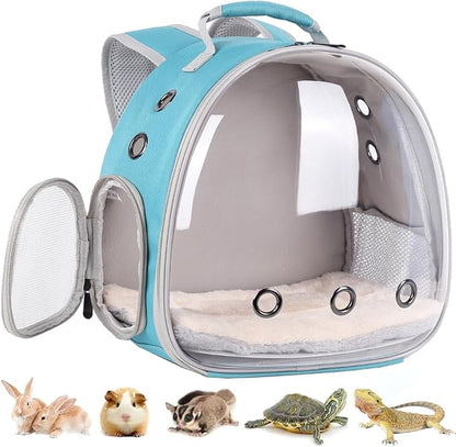Portable Small Animal Backpack Travel Breathable Pet Carrier Bag Cages by LightUpYourPetsLife