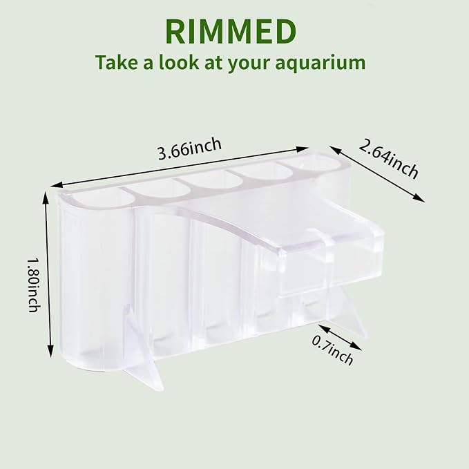 2 PCS Aquarium Plant Holder Top Hanging Fish Tank Plant Pot Aquarium Planter - Image 4