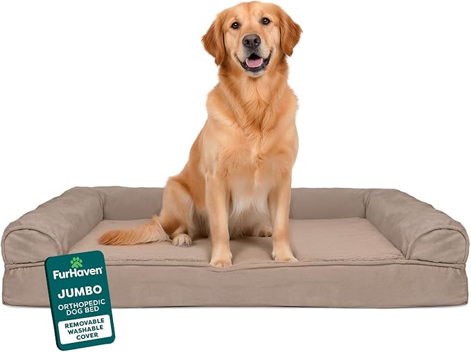 Furhaven Orthopedic Dog Bed for Large Dogs w/ Removable Bolsters & Washable by FurHaven