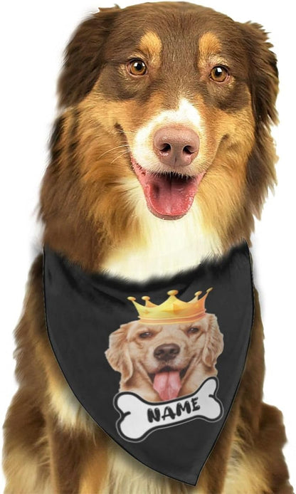 Custom Dog Bandana for Cat Dog Pet Add Your Design Personalized Neckwear - Image 3