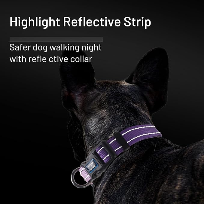 Roses&Poetry Small Dog Collar, Adjustable Reflective Puppy Collars Durable Pet - Image 5