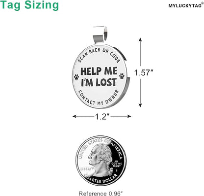 MYLUCKYTAG QR Code Pet ID | Personalized Dog & Cat Collar Tag | Online Profile - Image 2