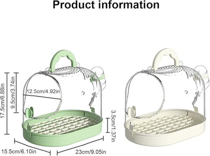 Easy to Carry Bird Cage with Watering Bottle High Ventilated Carriers Travel - Image 5