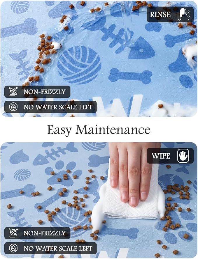 Pet Feeding Mat-Absorbent Dog Mat - Image 4